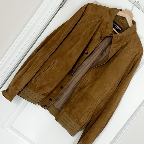 Suede leather bomber jacket, FINAL PRICE - Picture 9 of 10